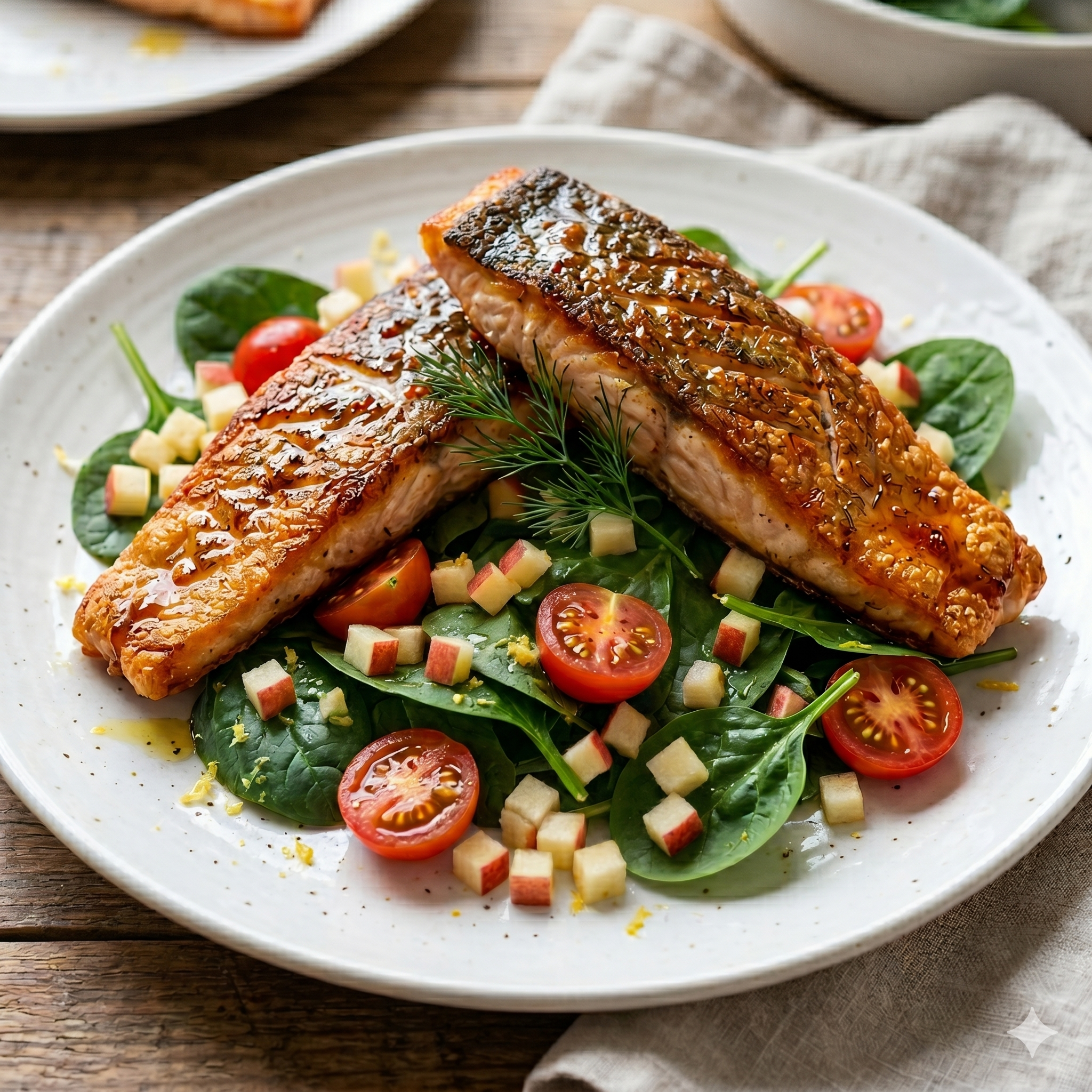 Crispy Pan-Fried Trout with Honey Mustard Glaze